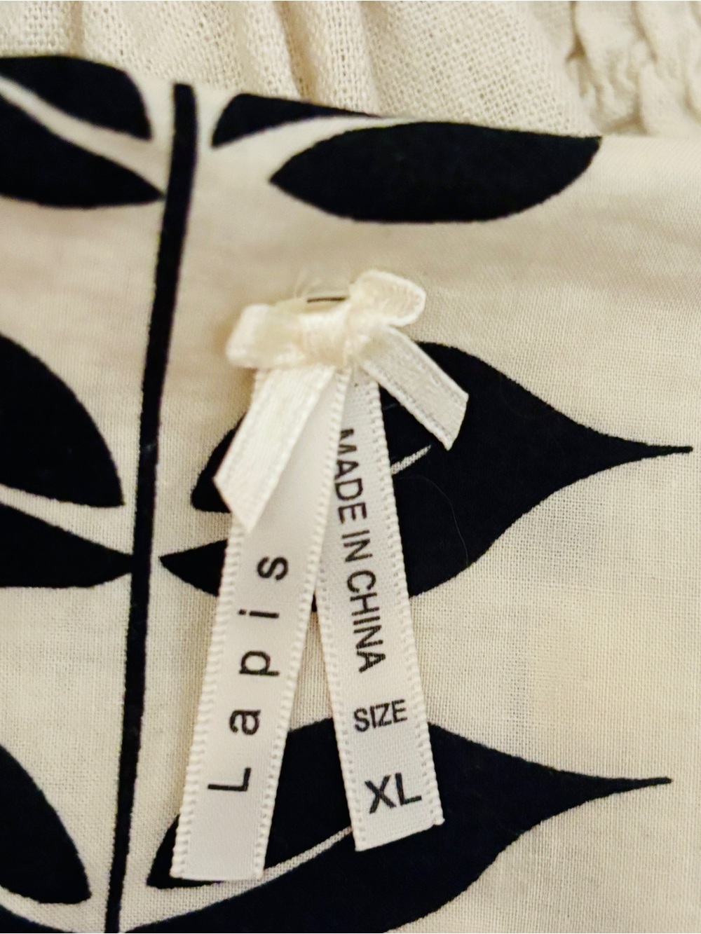 Pretty Black and White Floral Pleated A-Line Cotton Skirt ~ Women’s XL ~ - Picture 3 of 7